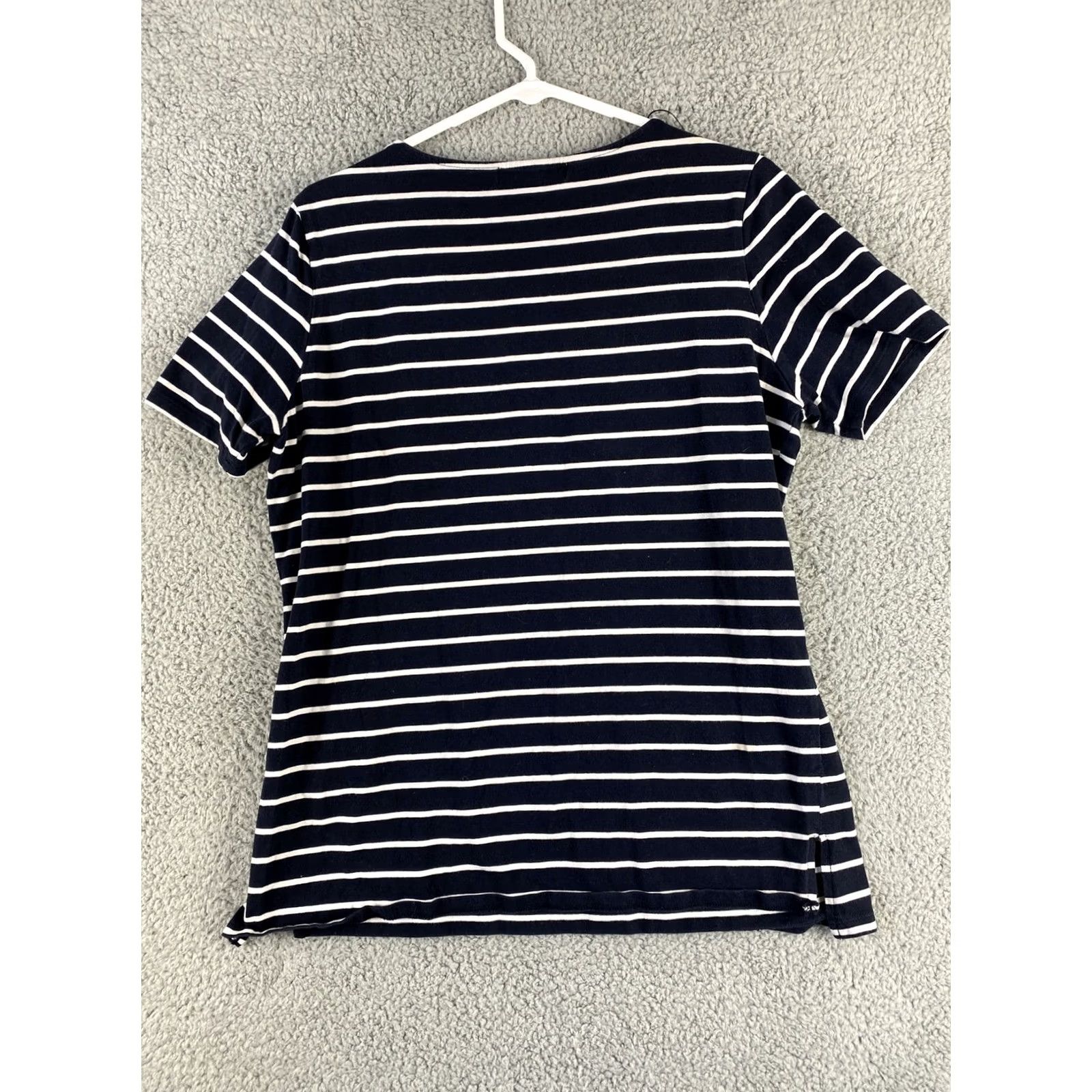 Michael Kors Michael Kors T Shirt Women’s Blue Gold Zip Cotton Size Large/ 37-12 Size L / US 10 / IT 46 - 7 Thumbnail