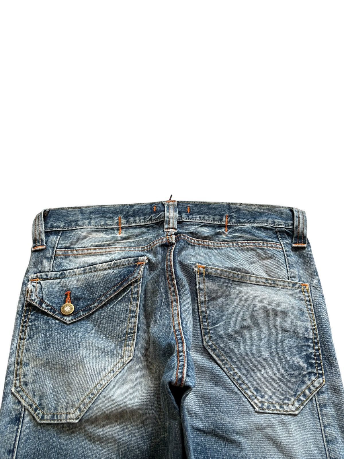 Japanese Brand Vintage Japanese Brand Mud Wash Distressed Ripped Jeans Size US 32 / EU 48 - 8 Thumbnail