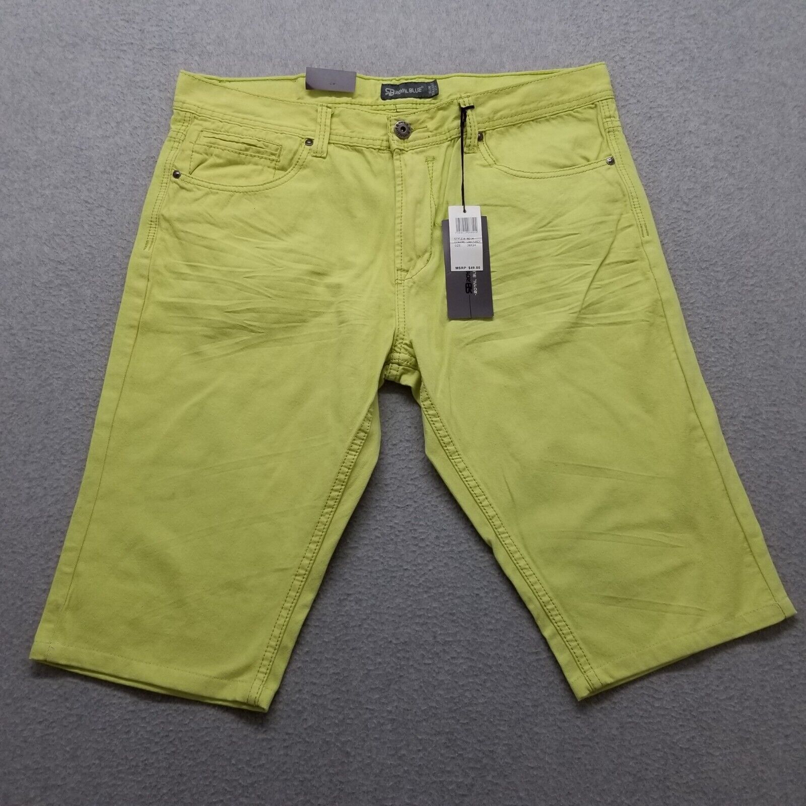 Other Royal Blue Shorts Mens 38 Chino Pockets Casual Cotton Size US 38 / EU 54 - 1 Thumbnail