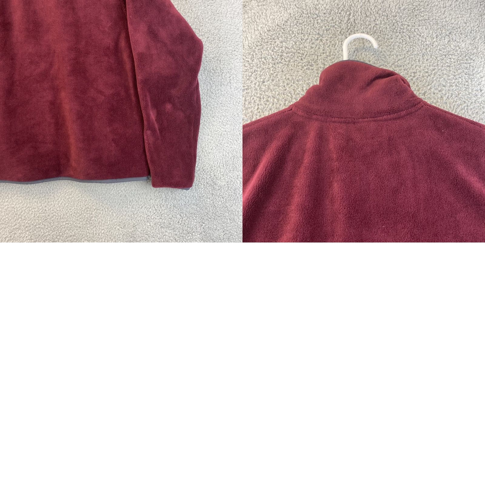NHL Avalanche NHL Women’s 1/4 Zip Fleece Sweater size XL Jacket Burgundy /66-6 Size XL / US 12-14 / IT 48-50 - 8 Thumbnail