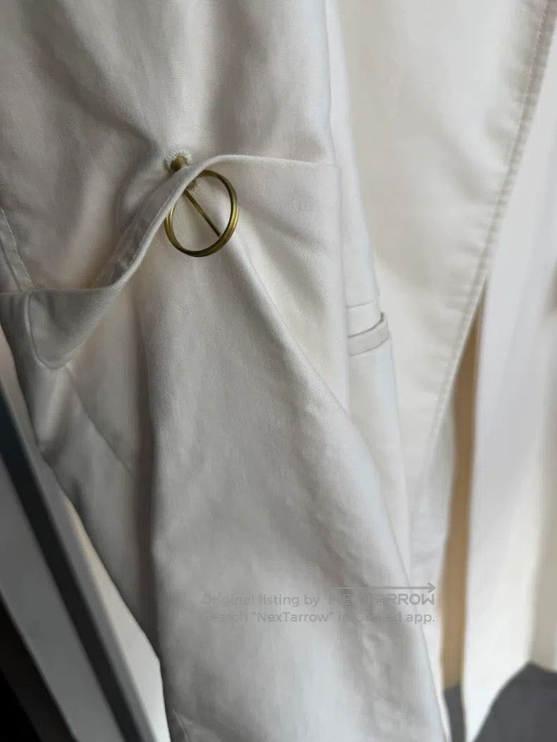 Jil Sander Jil Sander size 48 Heavyweight White Overcoat Trench Size L / US 10 / IT 46 - 3 Thumbnail