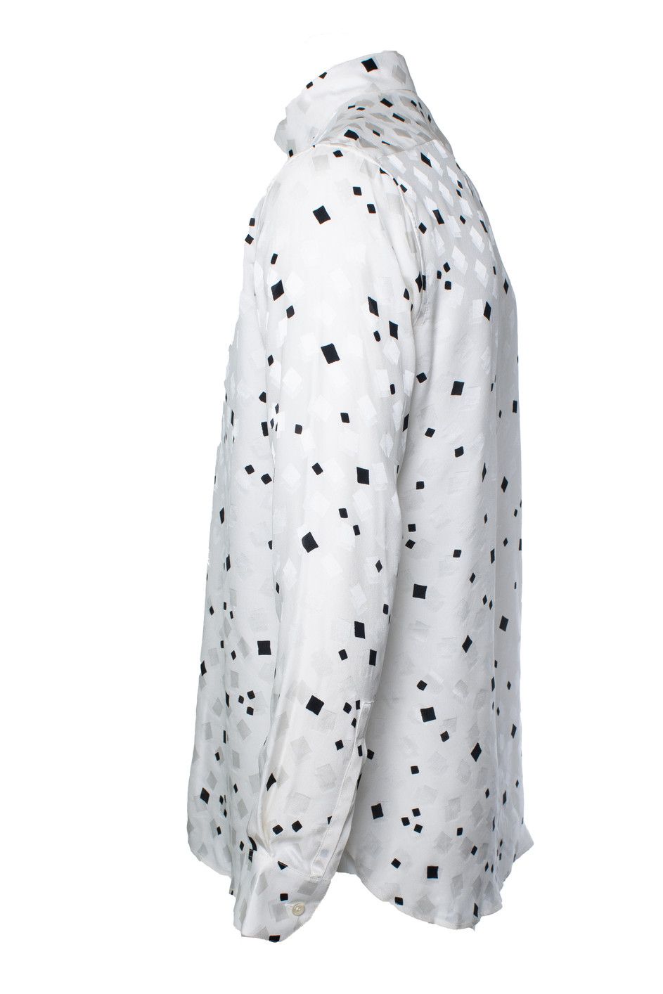 Saint Laurent Paris Saint Laurent, white shirt with matte and shiny cubes Size US S / EU 44-46 / 1 - 2 Thumbnail