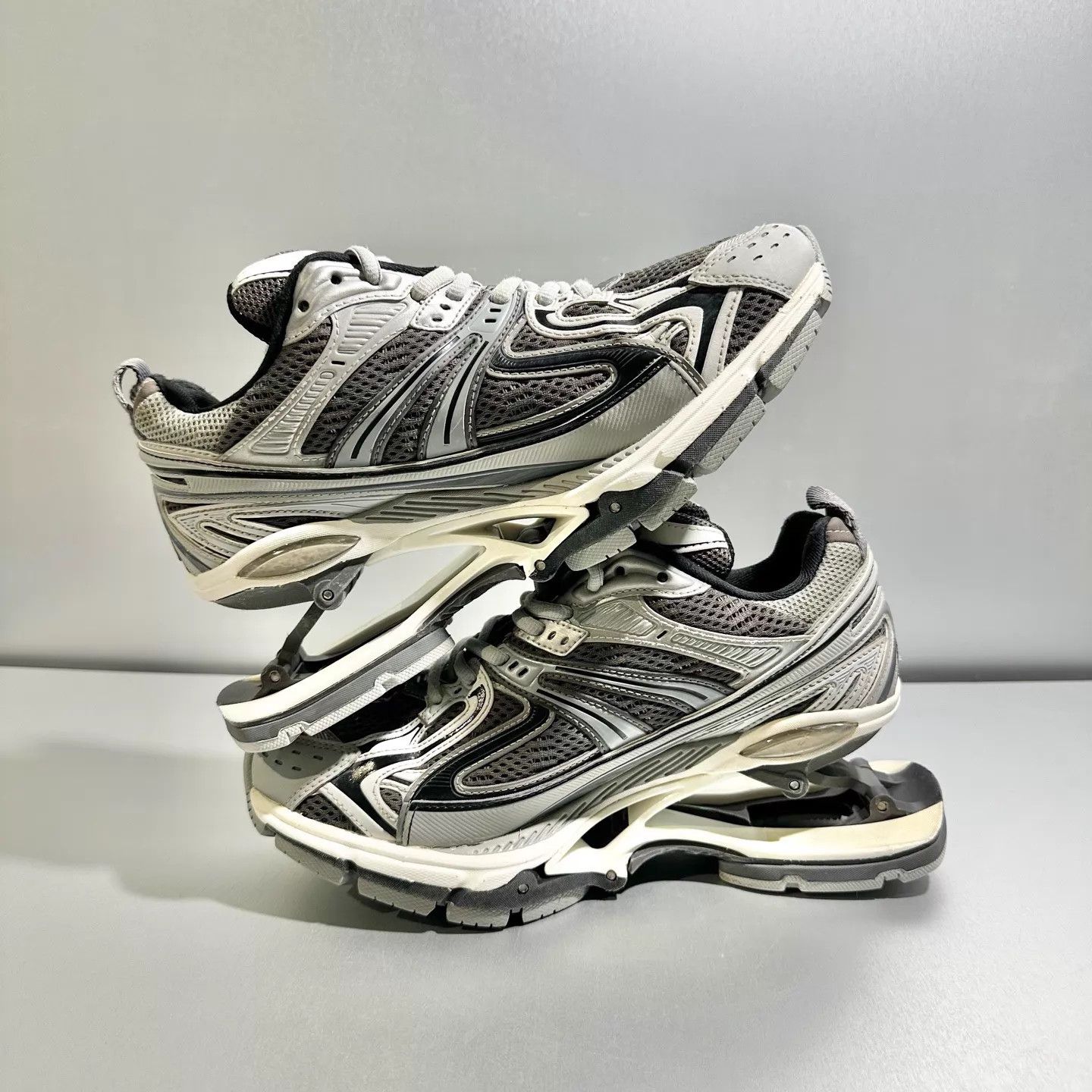Balenciaga Balenciaga Spring Sneakers Wolf Grey EU38 Worn 1x X6494 Size US 7.5 / IT 37.5 - 4 Thumbnail
