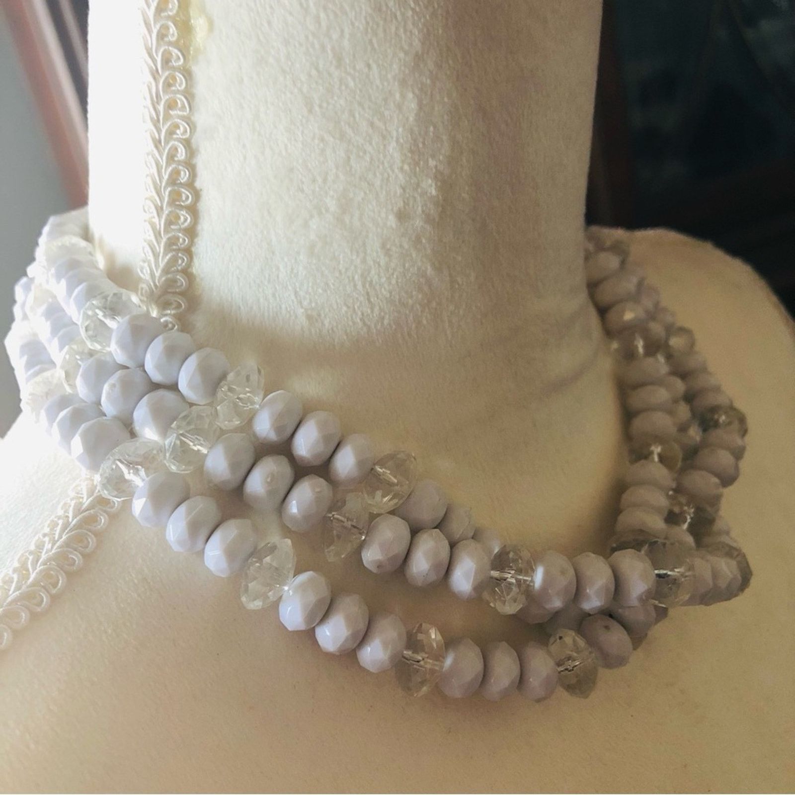 Vintage Vintage 80s-90s multi strand faceted bead choker necklace Size ONE SIZE - 3 Thumbnail