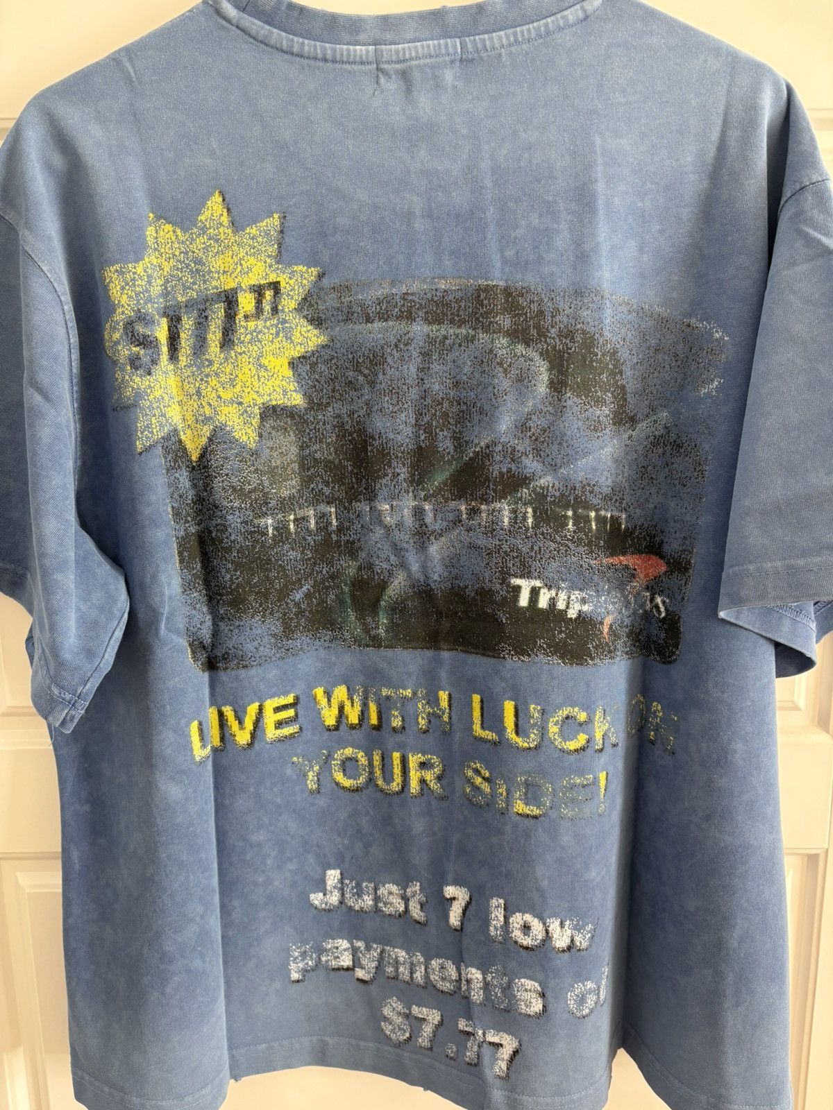 TRIPLE SEVENS Triple Sevens Men’s Small Blue Credit Card T-Shirt Size US S / EU 44-46 / 1 - 5 Thumbnail