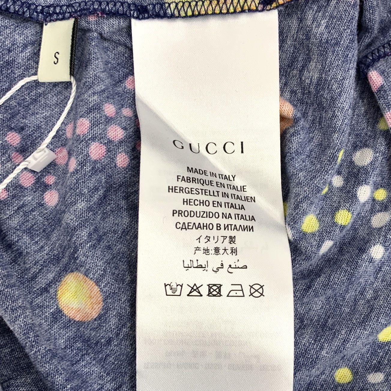 Gucci Gucci Navy Planet & Eagle Printed Short Sleeve T-Shirt K26WX Size US S / EU 44-46 / 1 - 7 Thumbnail