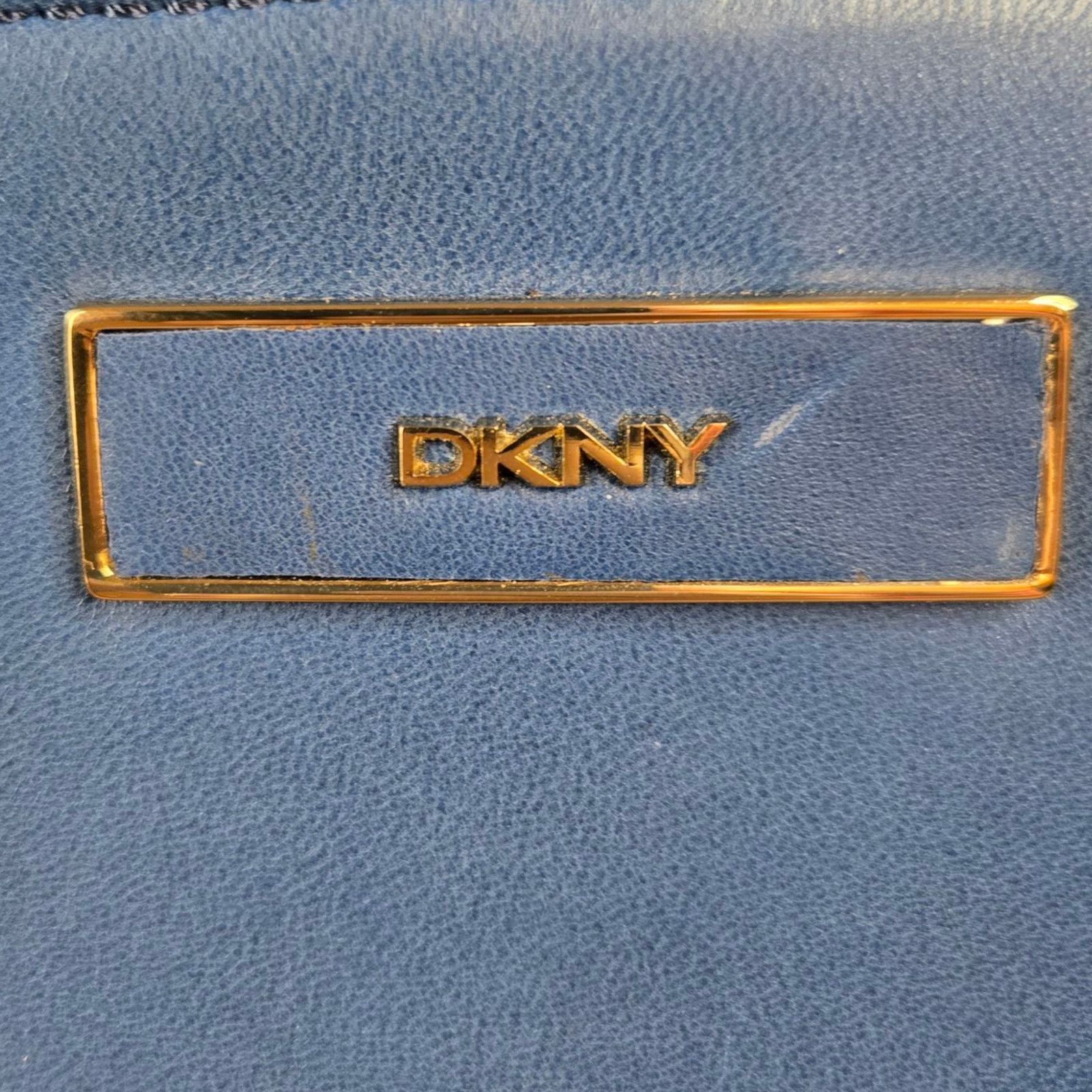 DKNY DKNY Blue Leather Crossbody Bag Adjustable Strap Size ONE SIZE - 4 Thumbnail
