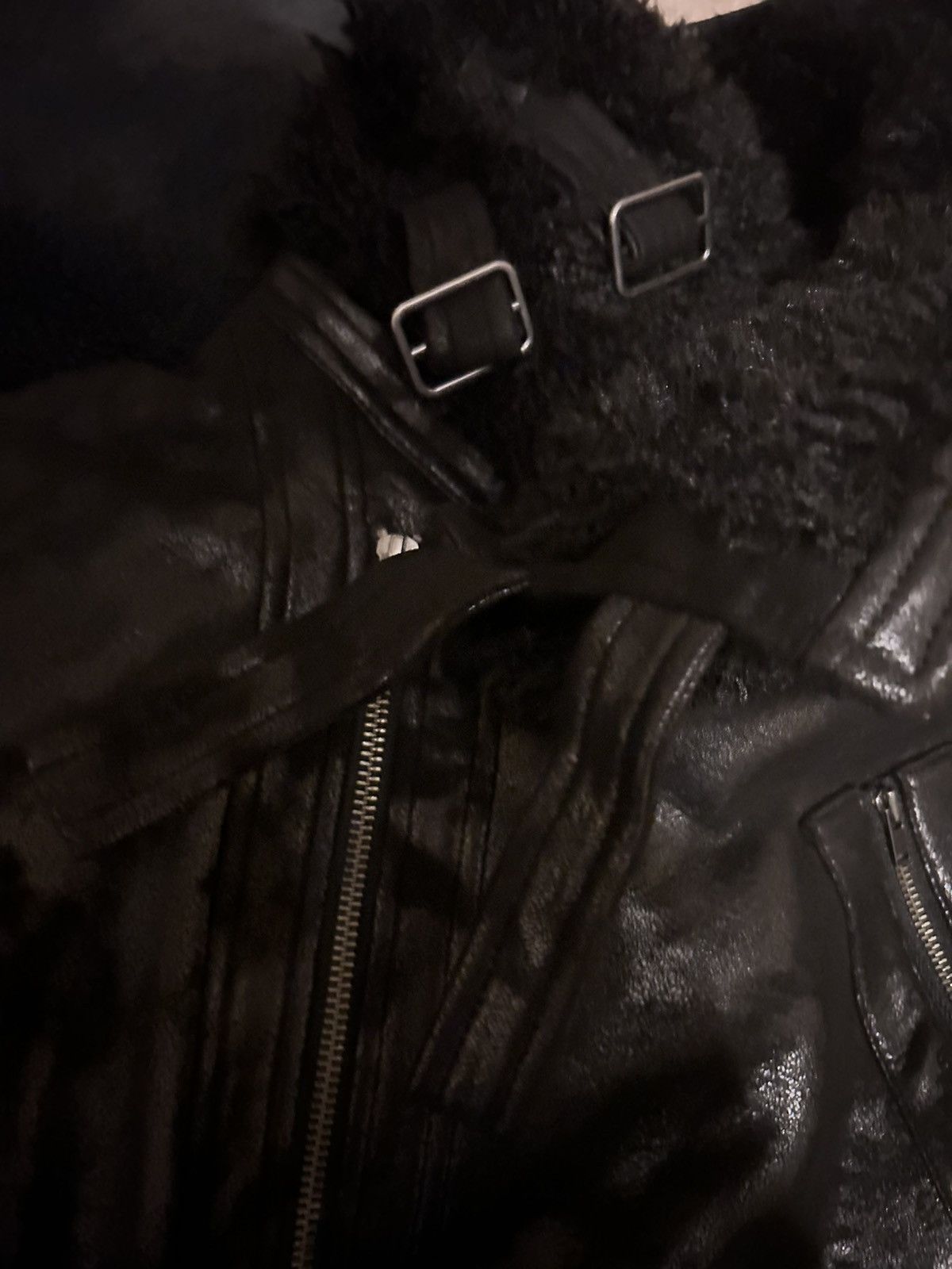 Jaded London Jaded London Black Asymmetric Shearling Jacket (With Tags) Size US M / EU 48-50 / 2 - 6 Thumbnail
