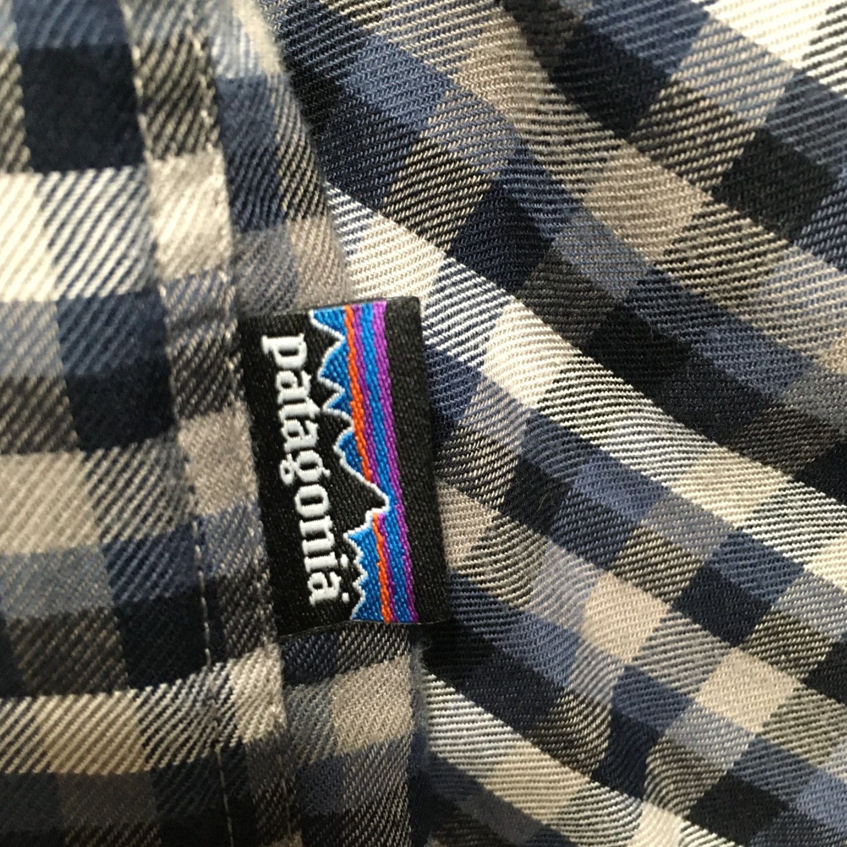 Patagonia Patagonia Blue Plaid Organic Cotton Long Sleeve Adult Large Men's Shirt Size US L / EU 52-54 / 3 - 7 Thumbnail