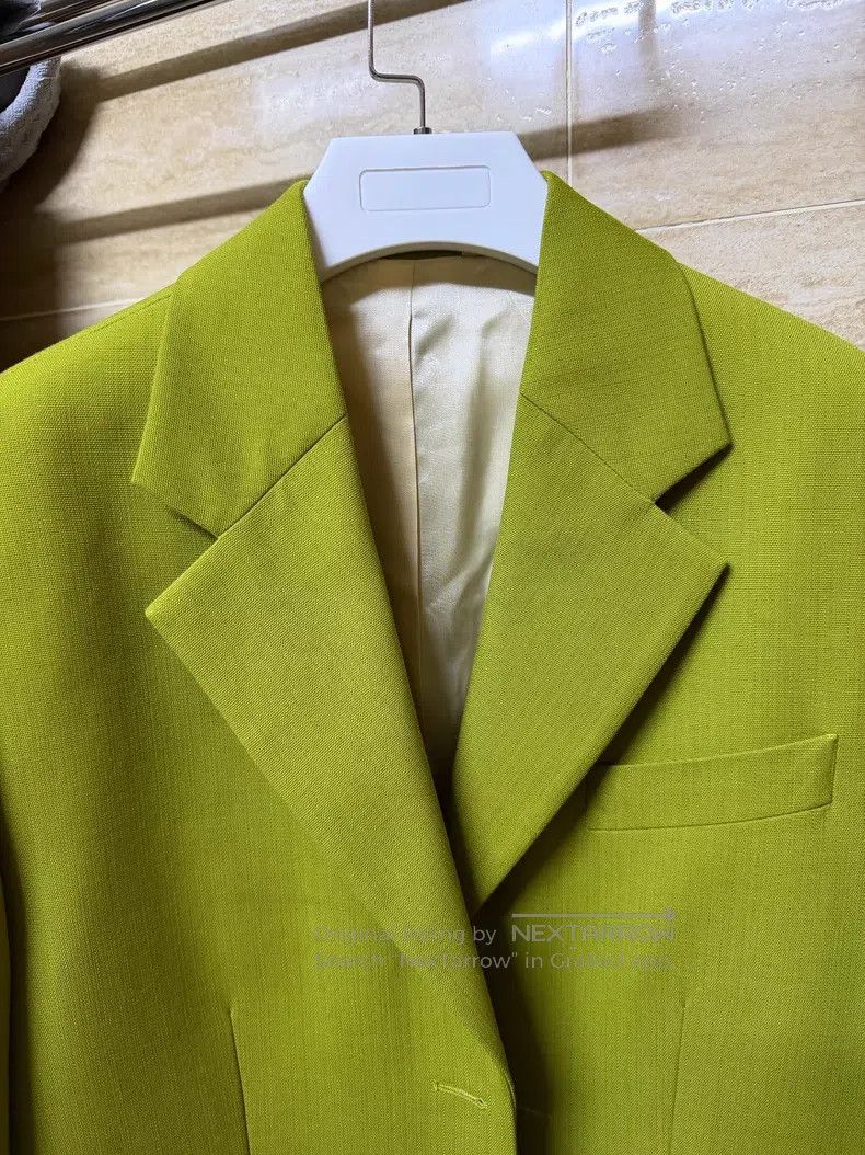 Acne Studios Acne Studios Green Oversized Blazer Size XXS / US 00 / IT 34 - 3 Thumbnail