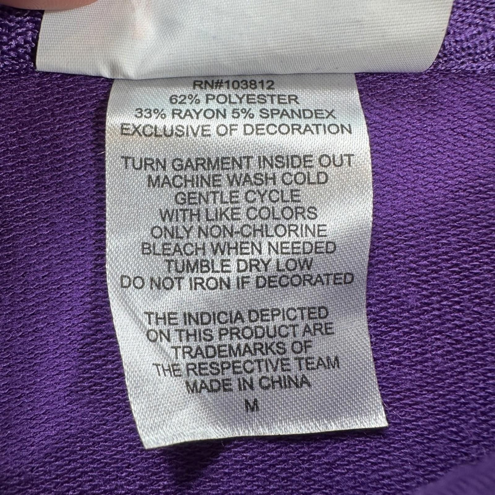 NBA Los Angeles Lakers NBA Purple Collared Sweatshirt Medium Size US M / EU 48-50 / 2 - 6 Thumbnail