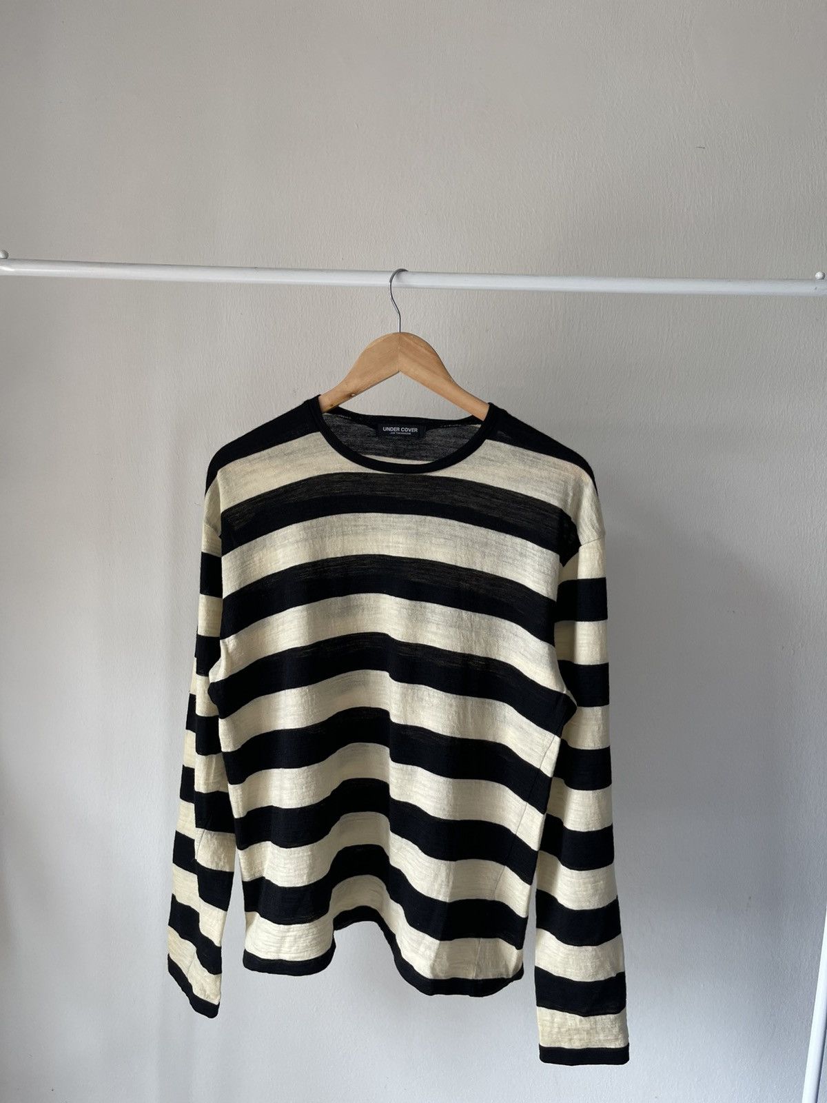 Jun Takahashi A/W1997 Undercover Jun Takahashi Stripe Wool Long Sleeve A1 Size US M / EU 48-50 / 2 - 3 Thumbnail