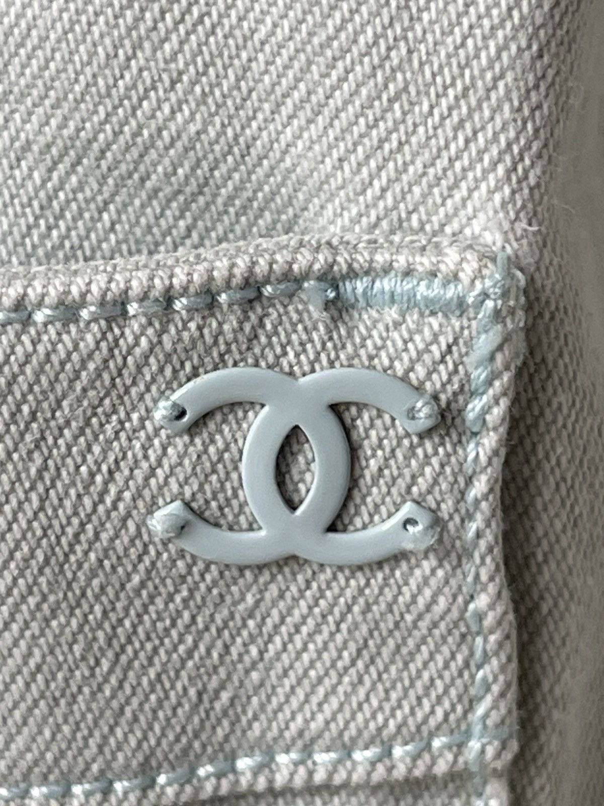 Chanel Vintage Chanel Jeans Jacket With Coco Logo 11 Size S / US 4 / IT 40 - 6 Thumbnail