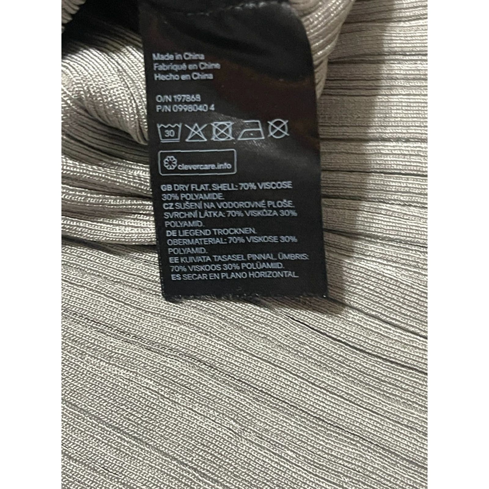 H&M H&M Dress Women's Large Gray Long Sleeve Square Neck Maxi Dress Size L / US 10 / IT 46 - 5 Thumbnail