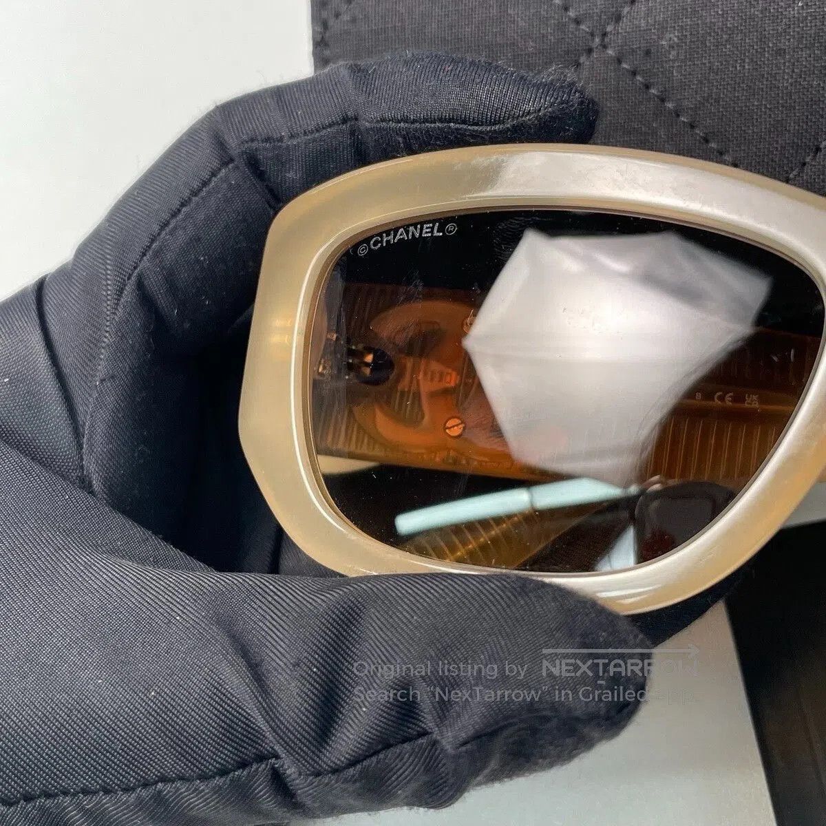 Chanel Chanel Light Brown Square-Frame Sunglasses. Size ONE SIZE - 7 Thumbnail