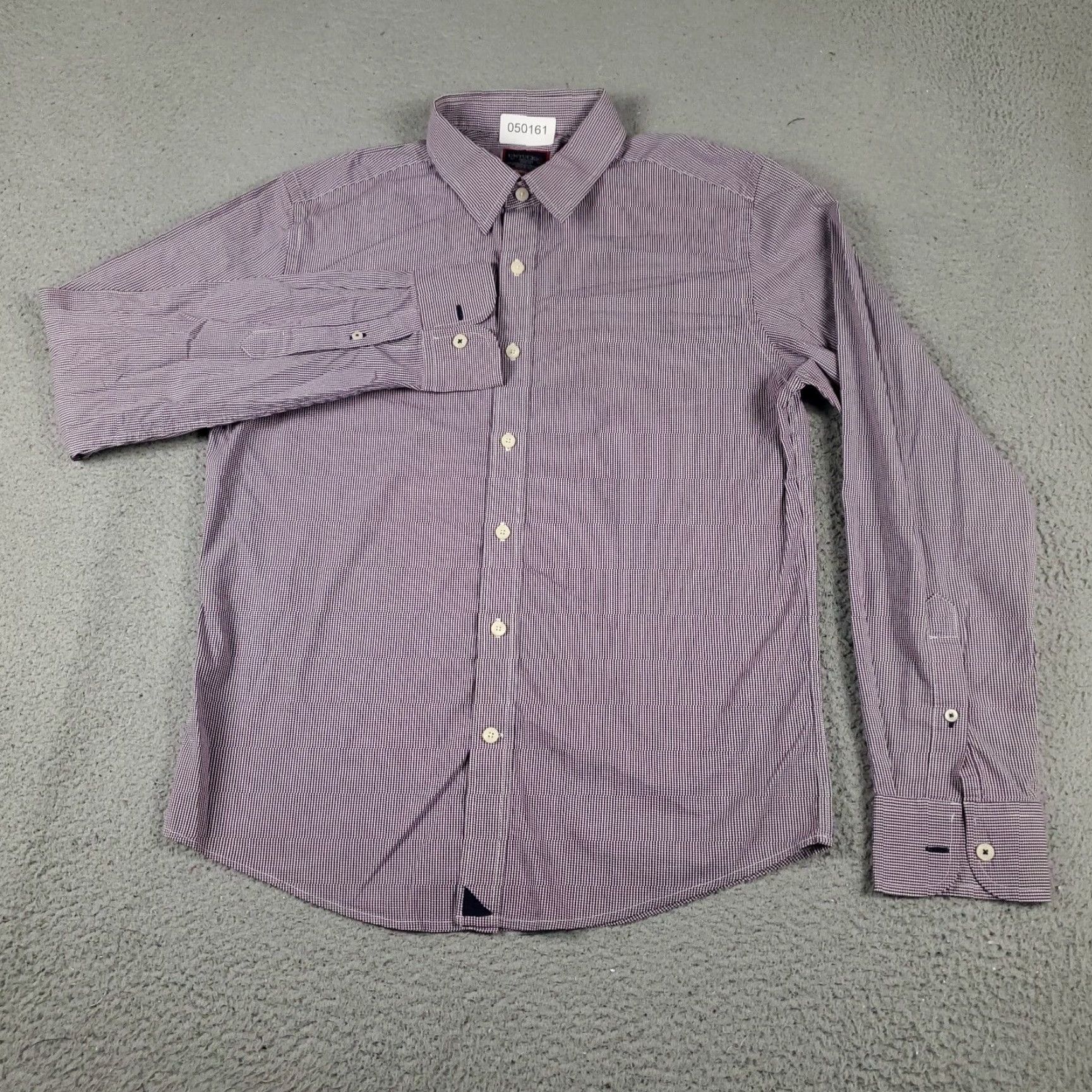UNTUCKit VINTAGE UNTUCKit Men's Shirt Size Medium Purple Check Casual Button-Up Long Sleeve Size US M / EU 48-50 / 2 - 2 Thumbnail