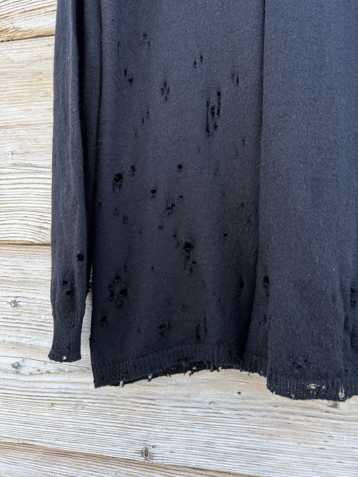 Rick Owens Rick Owens Phlegethon S/S 21 Distressed Cashmere Sweater Size US L / EU 52-54 / 3 - 11 Thumbnail