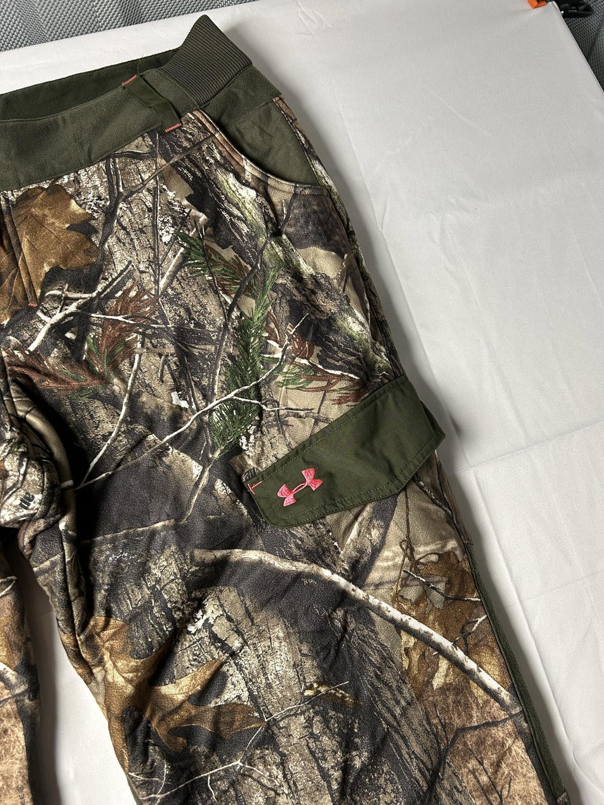 Under Armour Rare Under Armour Fleece Lined Real Tree Camo Cargo Trousers Size US 39 - 2 Thumbnail