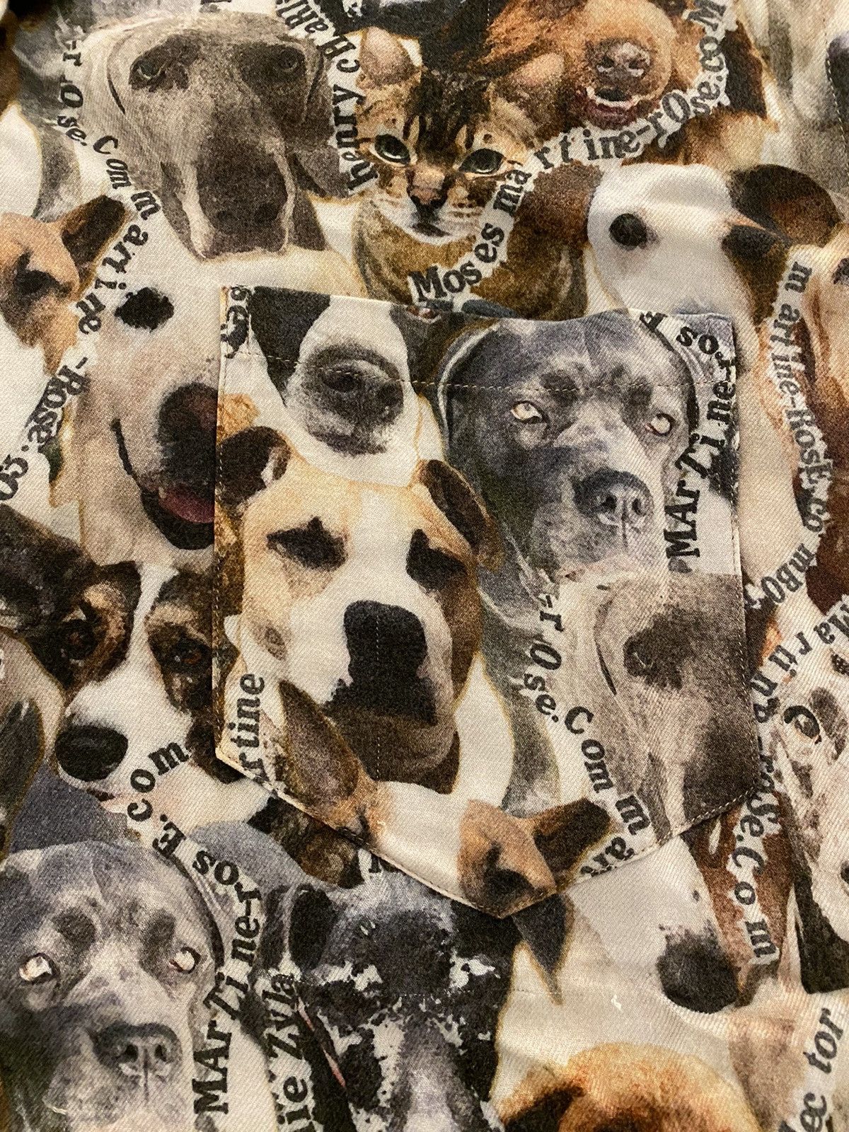 Martine Rose Martine Rose Dog Print Hawaiian Shirt XL Size US XL / EU 56 / 4 - 6 Thumbnail