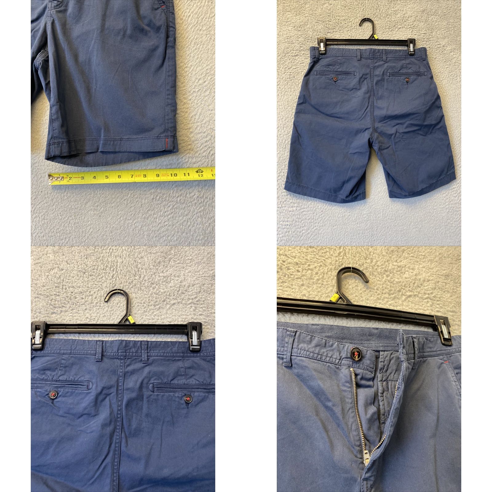 Michael Kors Kors MK Chino Shorts Mens 31X10 Navy Flat Front Pockets Hiking Outdoor 34-69 Size US 31 - 8 Thumbnail