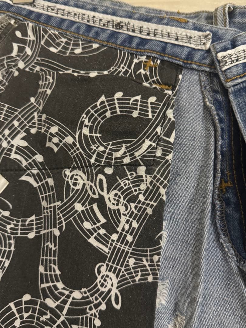Number (N)ine Distressed Paint Splatter Jeans Size US 31 - 8 Thumbnail