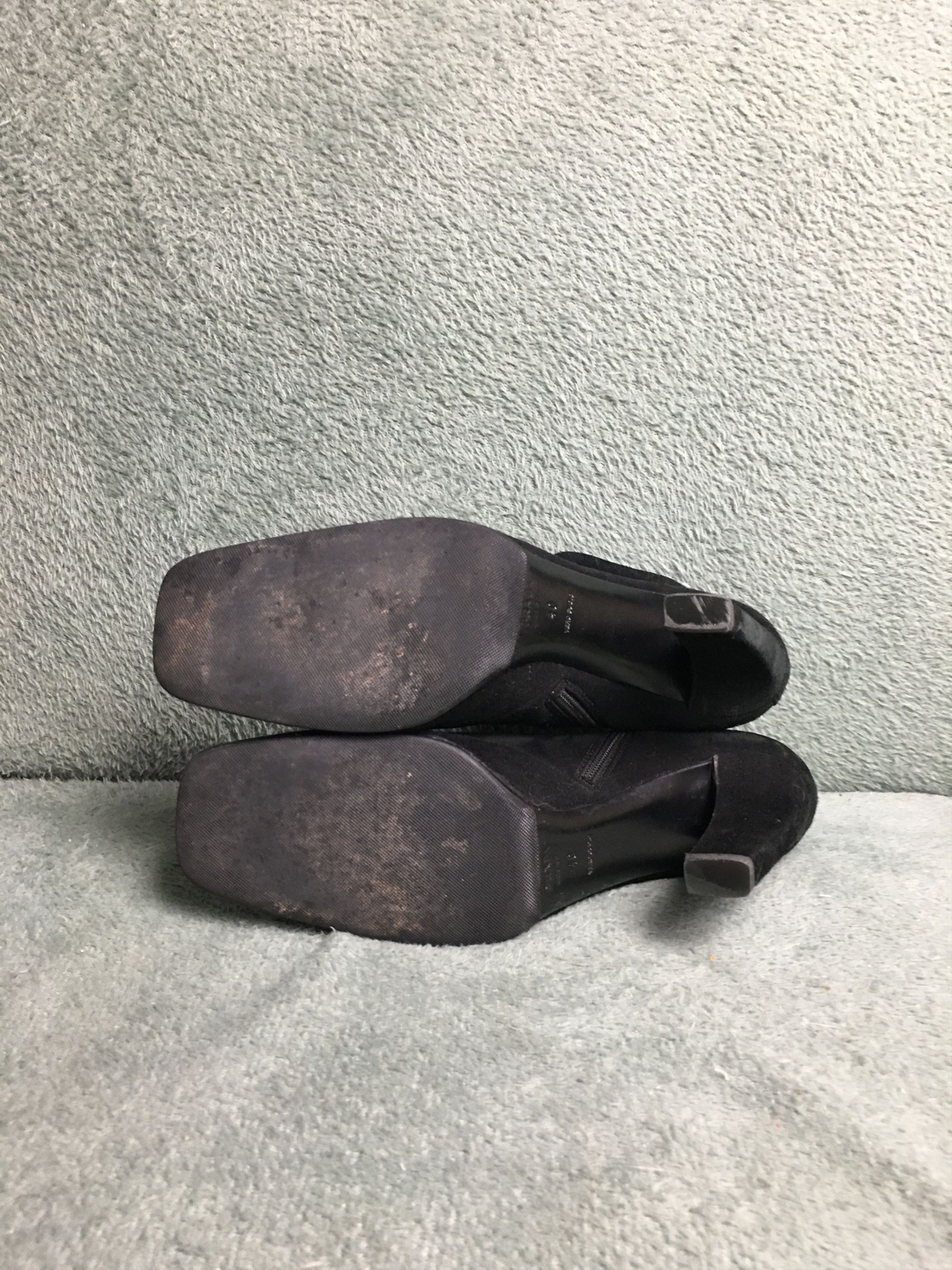 Prada Prada Suede Ankle Boots Black Heels EU 40 Size US 10 / IT 40 - 12 Thumbnail
