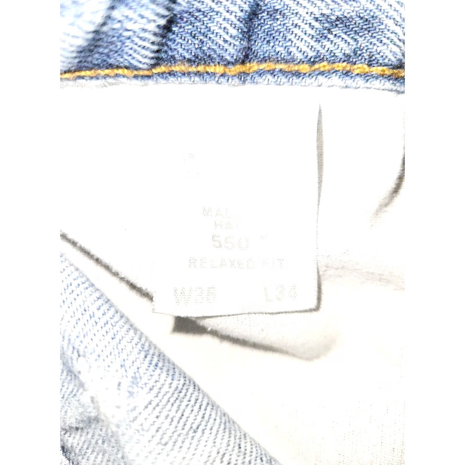 Levi's VINTAGE Levi's 550 Jeans Men 36x34 Blue Distressed 90s Y2K Retro Size US 36 / EU 52 - 3 Thumbnail