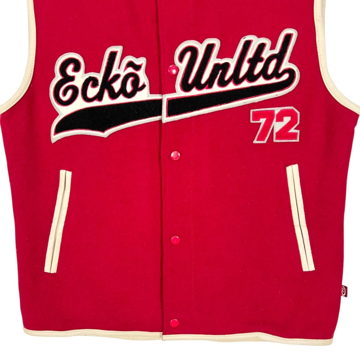 Ecko Unltd. × MLB Ecko Unltd Sleeveless Varsity Baseball Jacket Vest Size US L / EU 52-54 / 3 - 3 Thumbnail