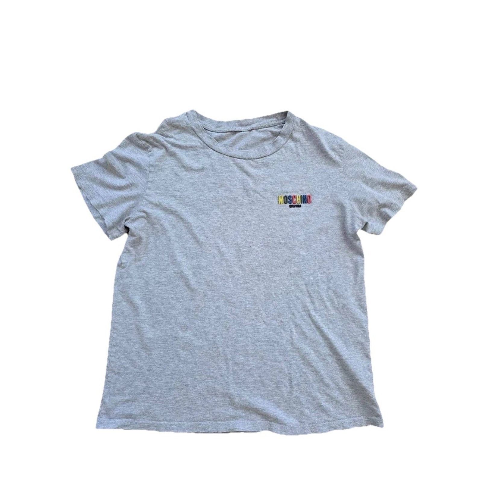 Moschino MOSCHINO Swim T-Shirt Mens Cotton Tee Medium Grey A001243 Size US M / EU 48-50 / 2 - 1 Thumbnail