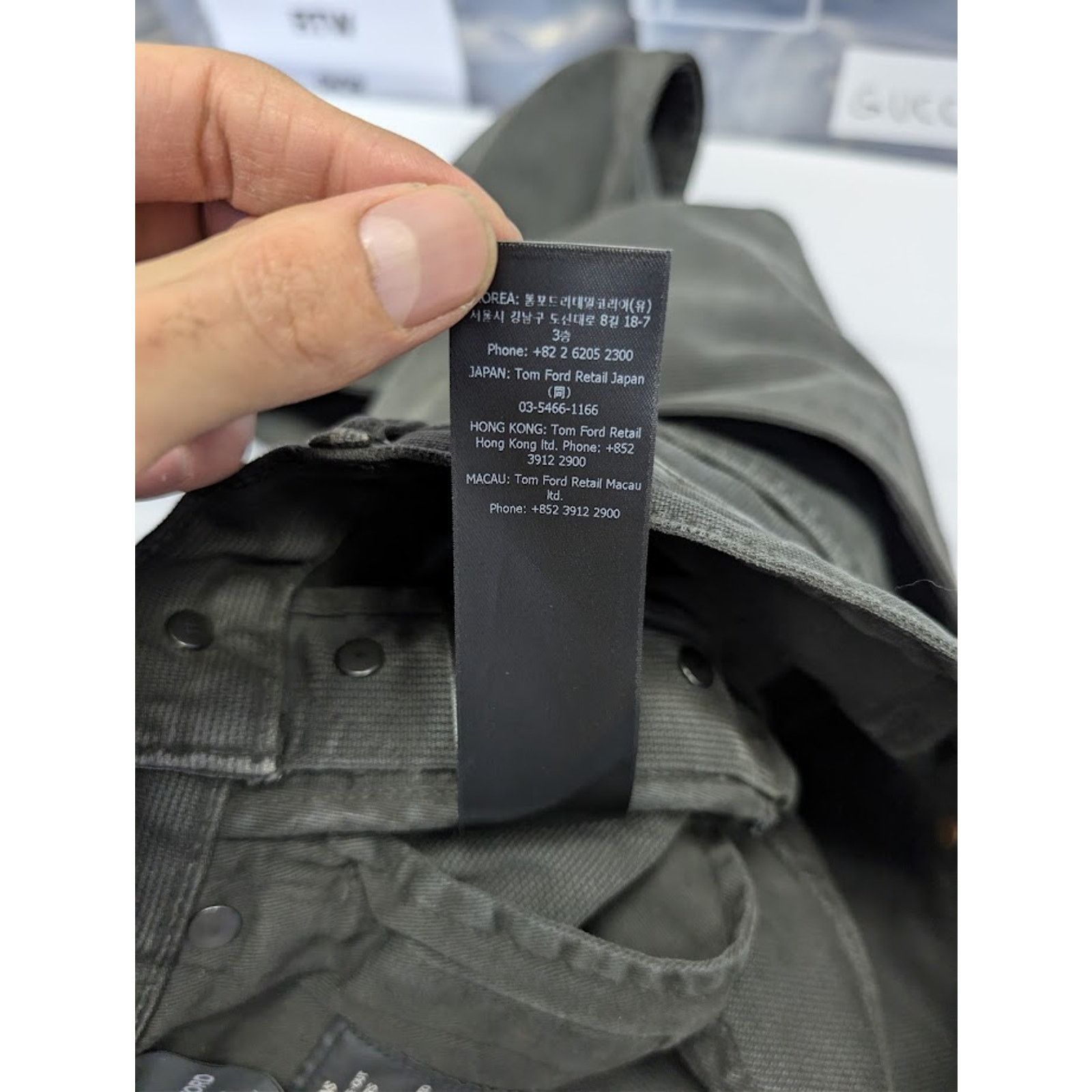 Tom Ford o1rshd1 Denim Slim Jeans in Nero Size US 29 - 21 Thumbnail