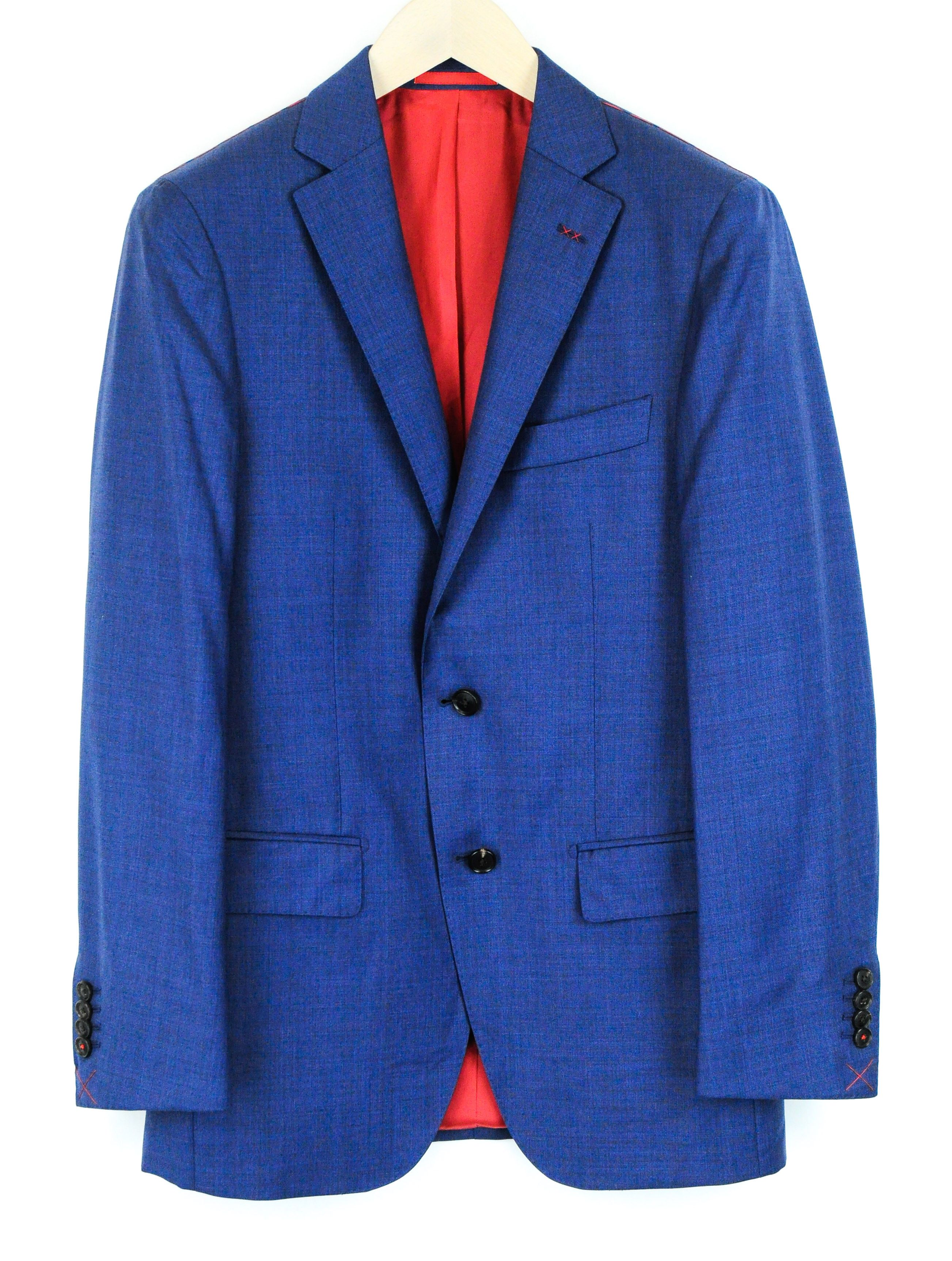 Suitsupply SIENNA UK36R Wool Super140 Blue Blazer 56420 Size 36R - 1 Thumbnail