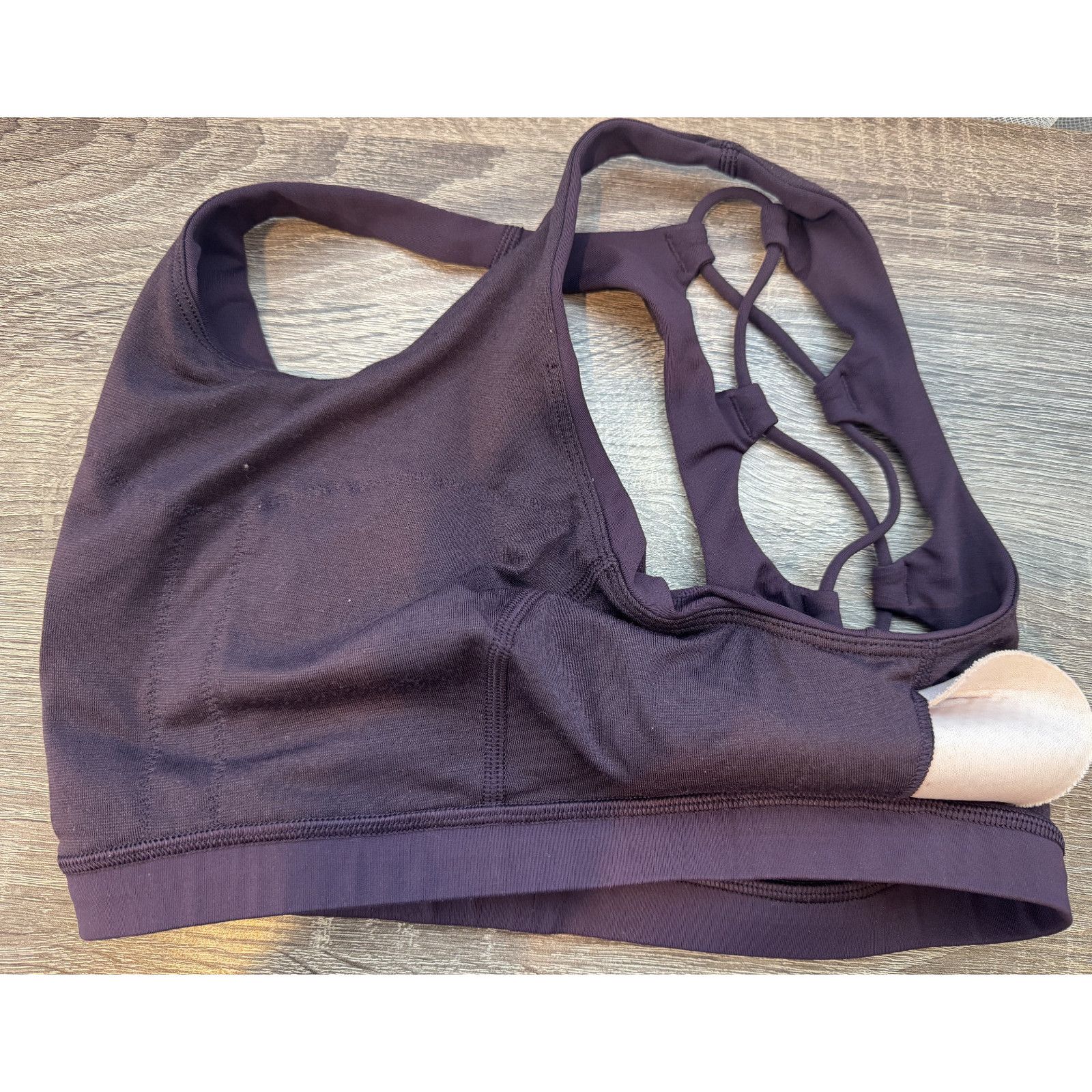 Lululemon A6 Lululemon Tied To It Bra Black Cherry Size 4 $58 Size S / US 4 / IT 40 - 5 Thumbnail