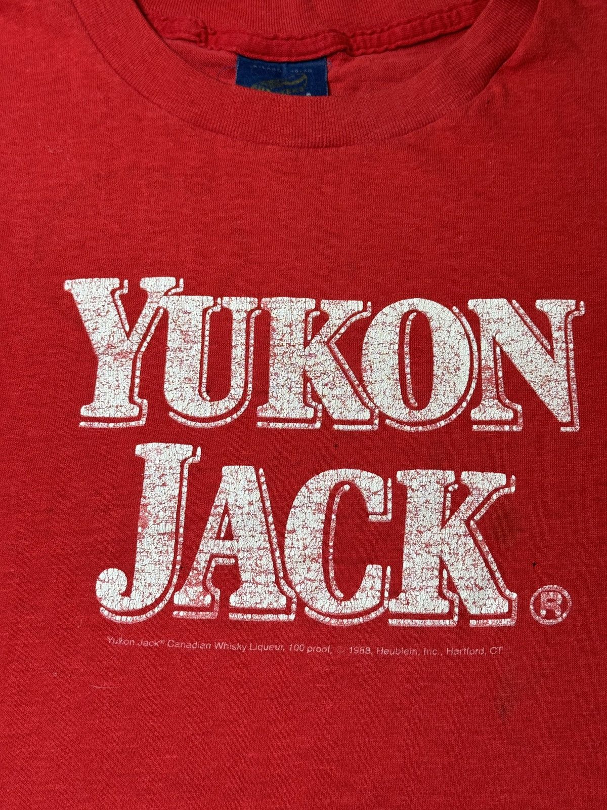 Vintage Vintage 80s Yukon Jack Whiskey Liquor Retro Thin T Shirt Size US XL / EU 56 / 4 - 2 Thumbnail