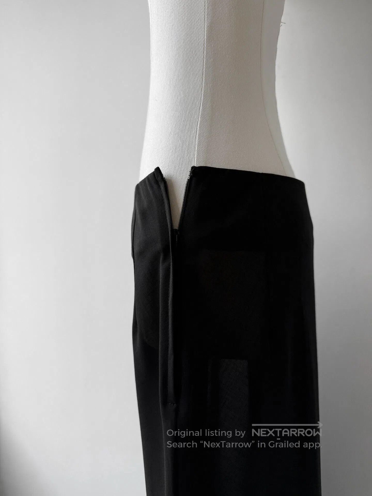 Yohji Yamamoto Yohji Yamamoto Noir Long Wool Skirt. Size 25" / US 0 / IT 36 - 6 Thumbnail