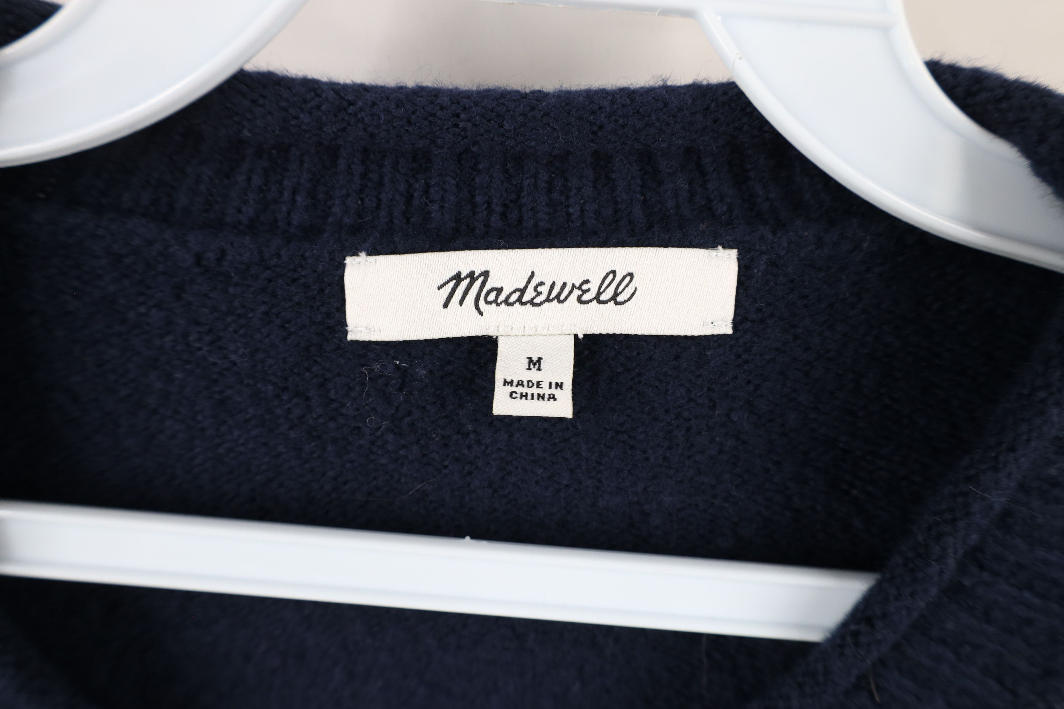 Madewell × Vintage Madewell Flower Sleeve Merino Wool Marled Knit Sweater Size M / US 6-8 / IT 42-44 - 5 Thumbnail