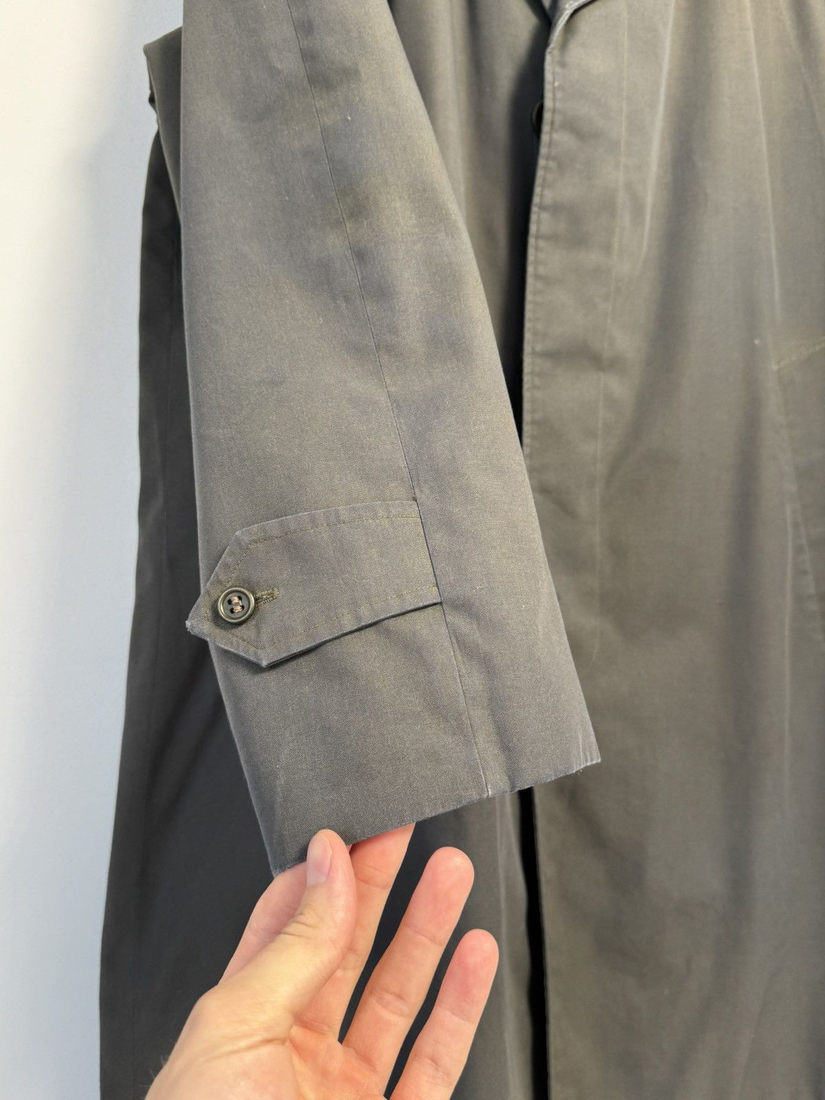 Burberry Prorsum Burberrys Prorsum Vintage Trench Coat Olive Green Mac Jacket Size US M / EU 48-50 / 2 - 11 Thumbnail