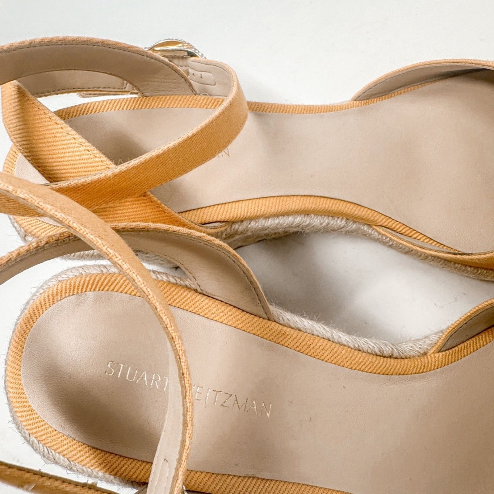 Stuart Weitzman Stuart Weitzman Mango Espadrille Wedge Sandal, NEW, Size 9 Size US 9 / IT 39 - 11 Thumbnail