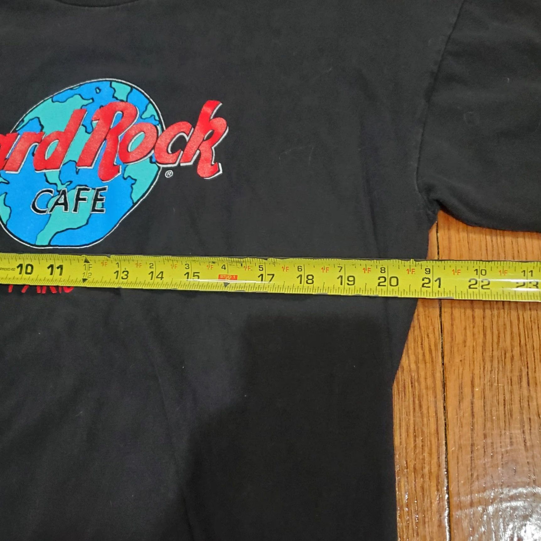 Hard Rock Cafe VINTAGE Hard Rock Cafe Shirt Mens Large Black Paris France Graphic Tee 90s Size US L / EU 52-54 / 3 - 4 Thumbnail
