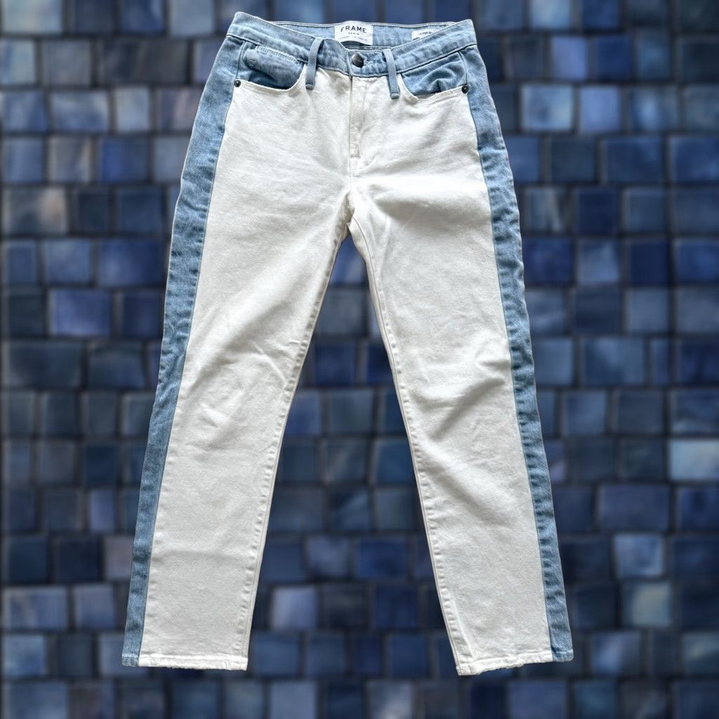 Frame FRAME Jeans Women's Regular Size 24 26x25 Le High Straight Denim 5-Pocket Bohemian City Multicolor Size 42" / US 20 - 1 Thumbnail