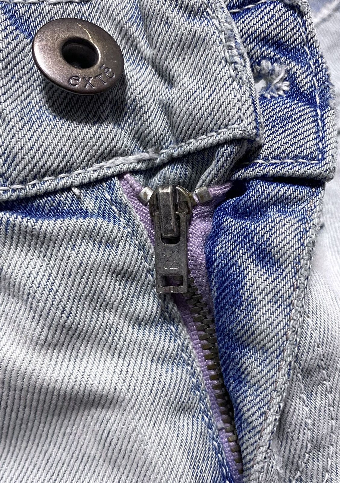 Other J’s Exte Washed Blue Distressed Torn Jeans Denim Size 27" / US 4 / IT 40 - 15 Thumbnail
