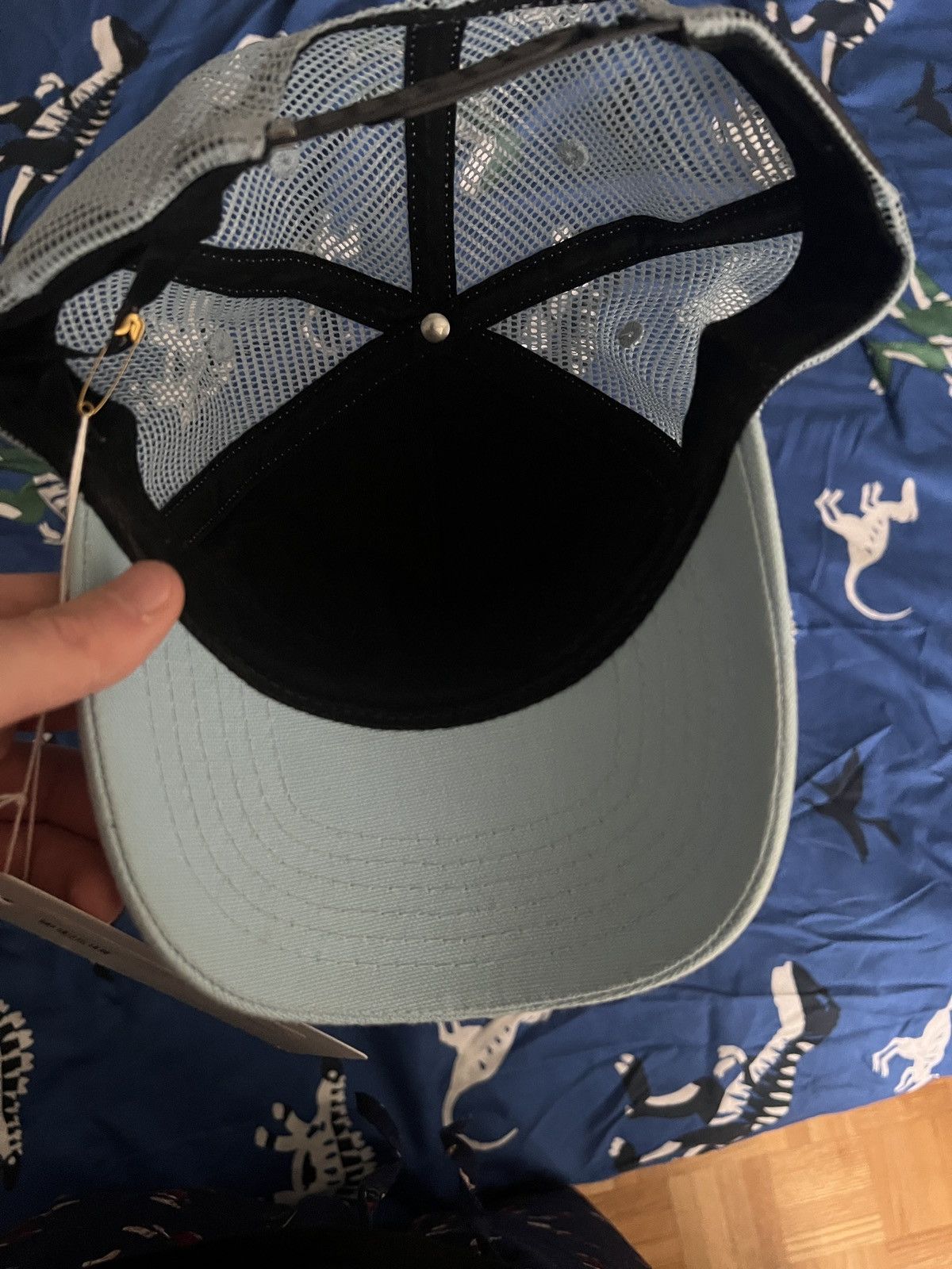 Amiri Amiri baby blue trucker hat Size ONE SIZE - 4 Thumbnail