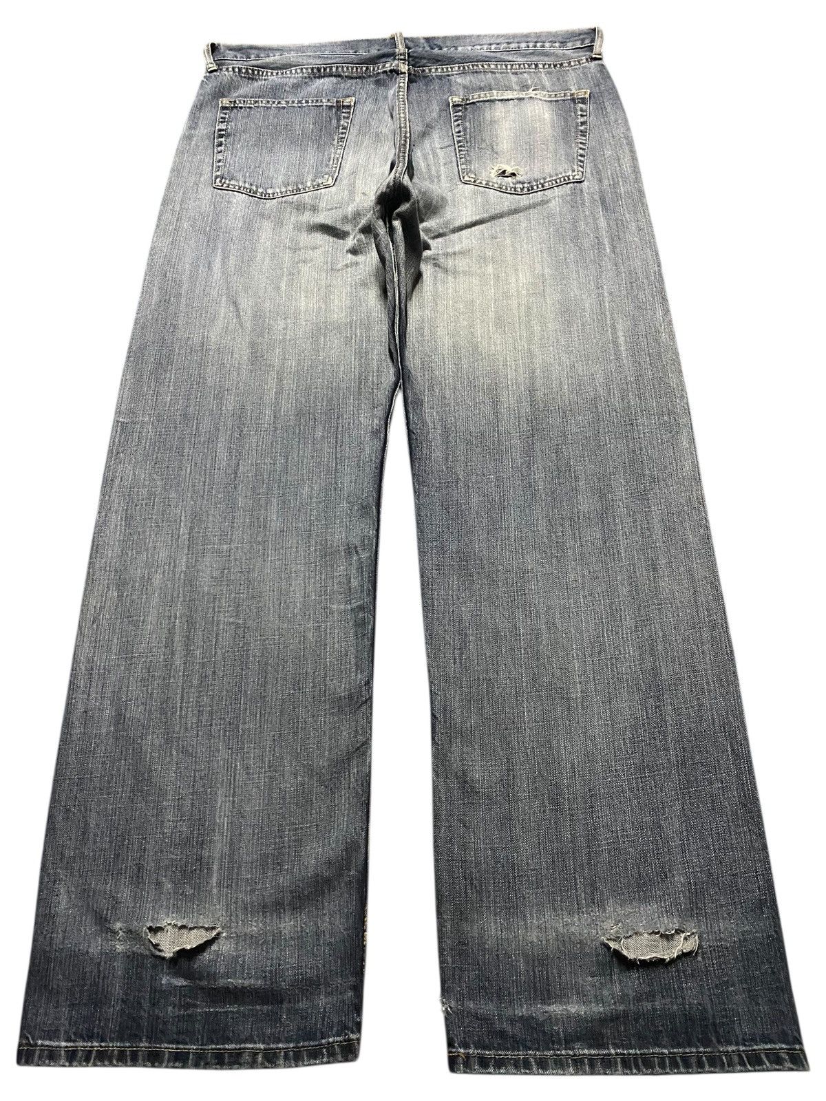 Japanese Brand Vintage Japanese Brand Stone Wash Distressed Baggy Jeans Size US 37 - 2 Thumbnail