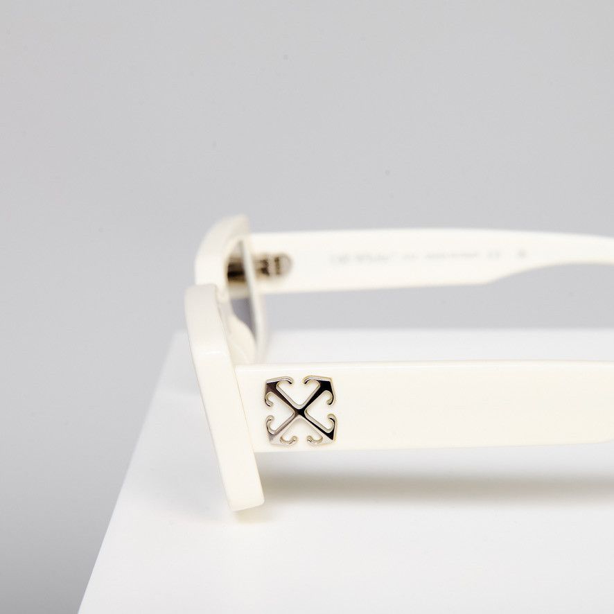 Off-White OFF WHITE ARTHUR WHITE DARK GREY SUNGLASSES Size ONE SIZE - 3 Thumbnail