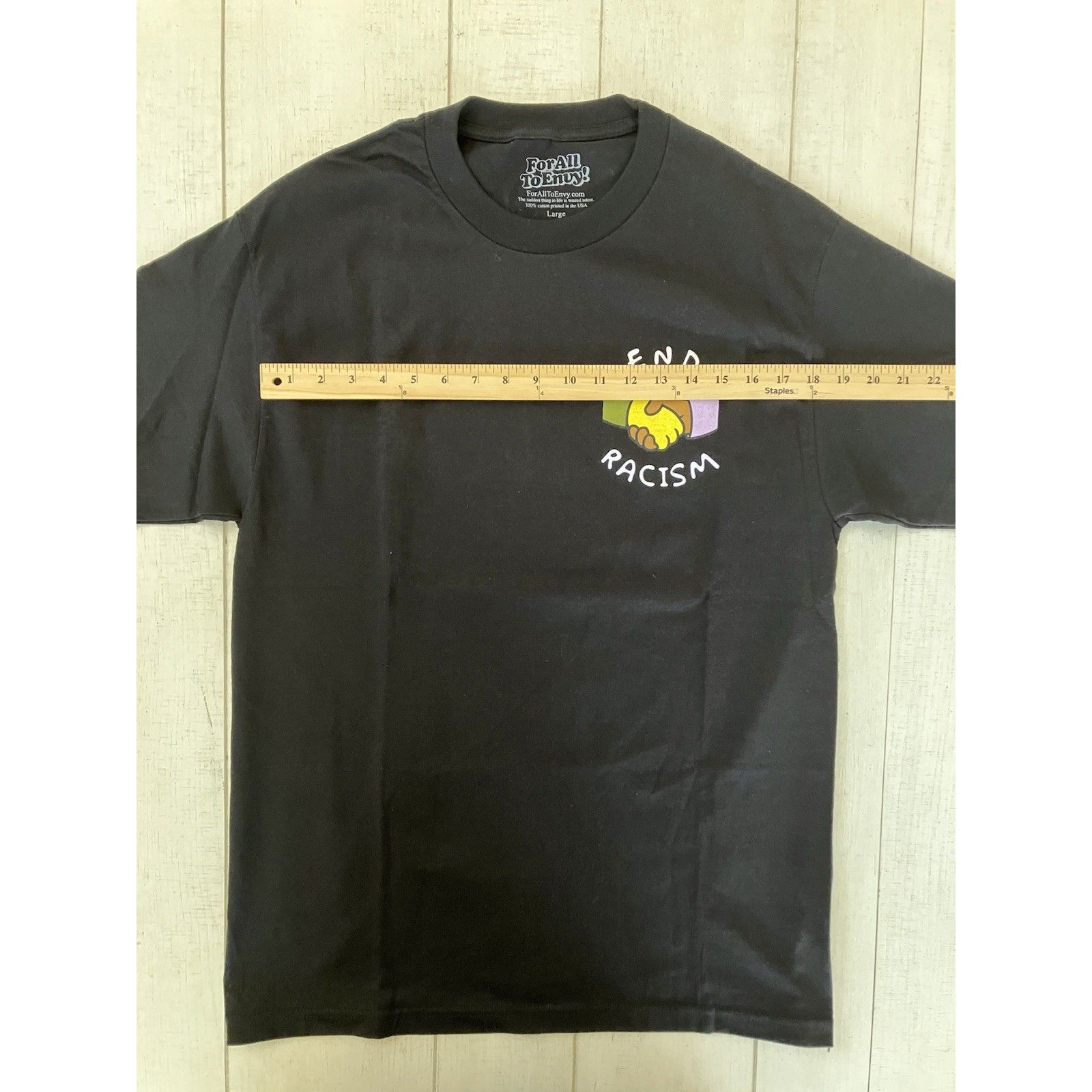 Other For All Envy “End Racism” Culture T-Shirt Vibrant Social Hea Size US L / EU 52-54 / 3 - 8 Thumbnail