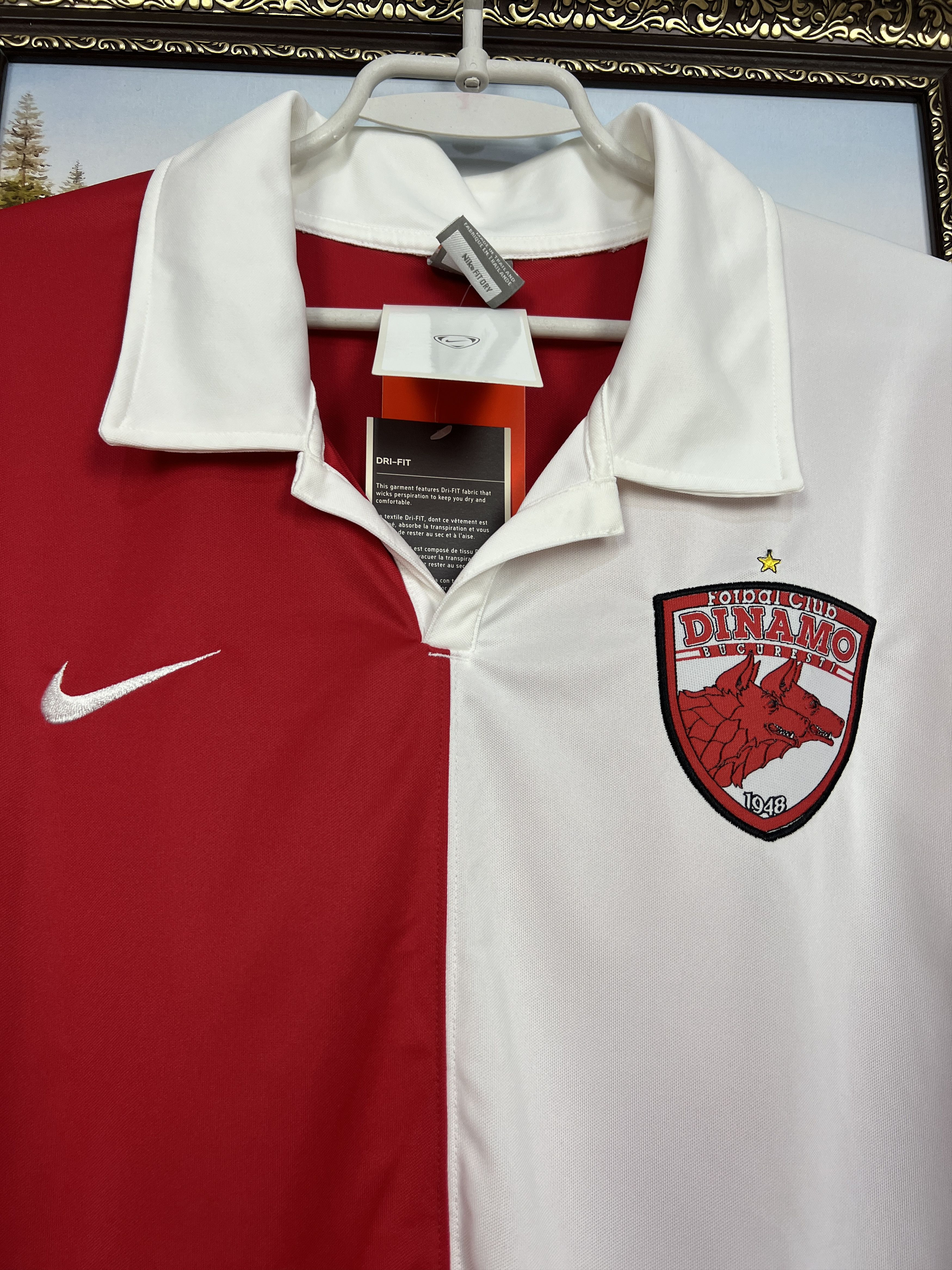 Nike Dynamo Bucharest Home football shirt 2008 Soccer Nike Jersey Size US XL / EU 56 / 4 - 3 Thumbnail