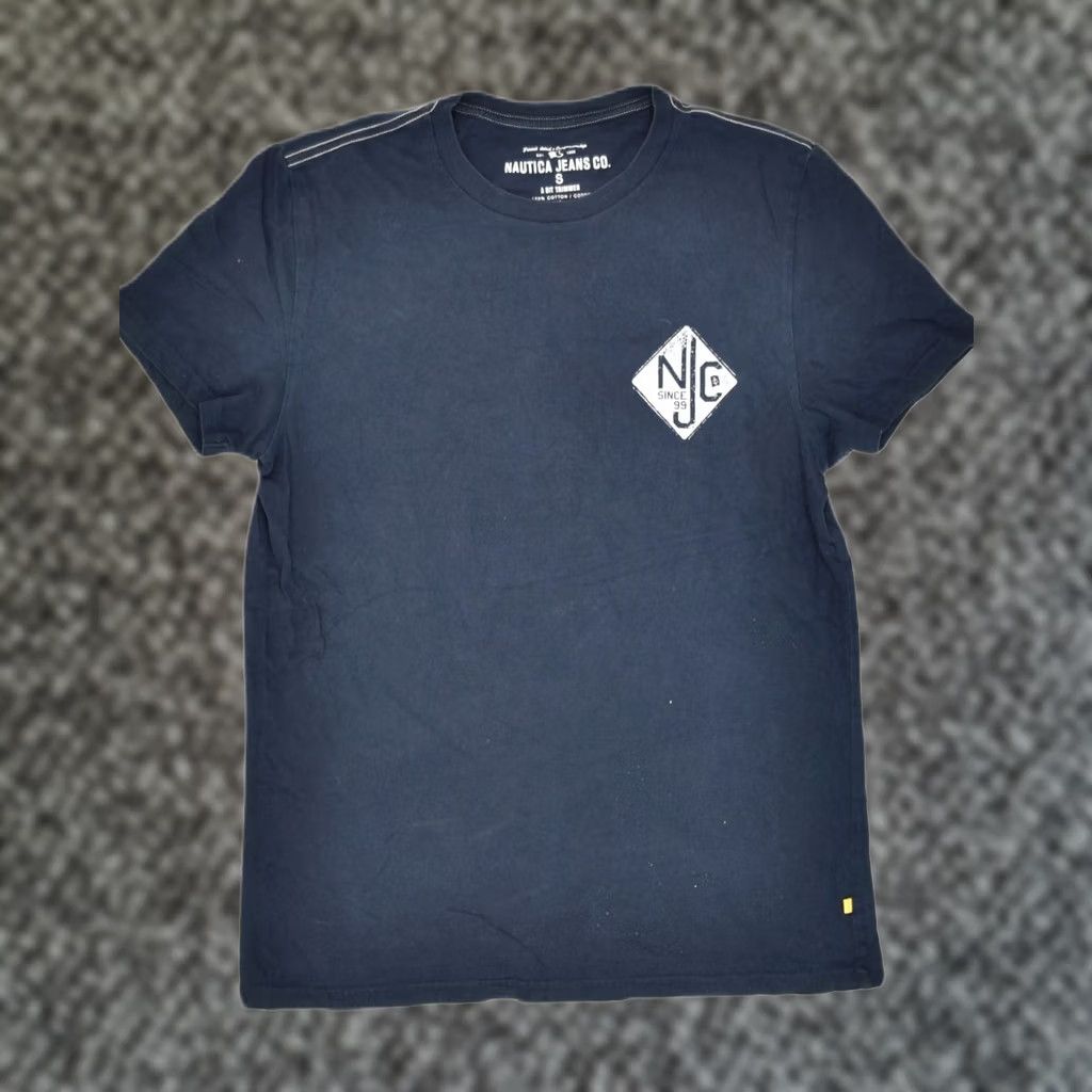 Nautica NAUTICA Mens Graphic T-Shirt Top Small Navy Blue Cotton Size US S / EU 44-46 / 1 - 1 Thumbnail