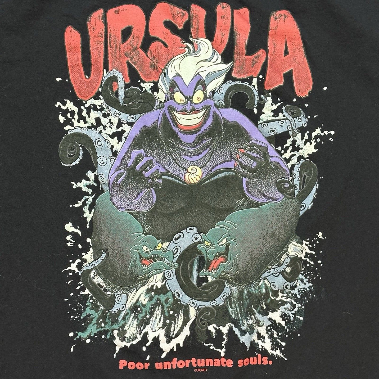 Fruit Of The Loom Disney Ursula Little Mermaid Tee Poor Unfortunate Souls Tee Size M / US 6-8 / IT 42-44 - 7 Thumbnail