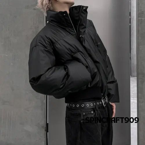 VIBE Black Long Neck Puffer Jacket Size US M / EU 48-50 / 2 - 4 Thumbnail