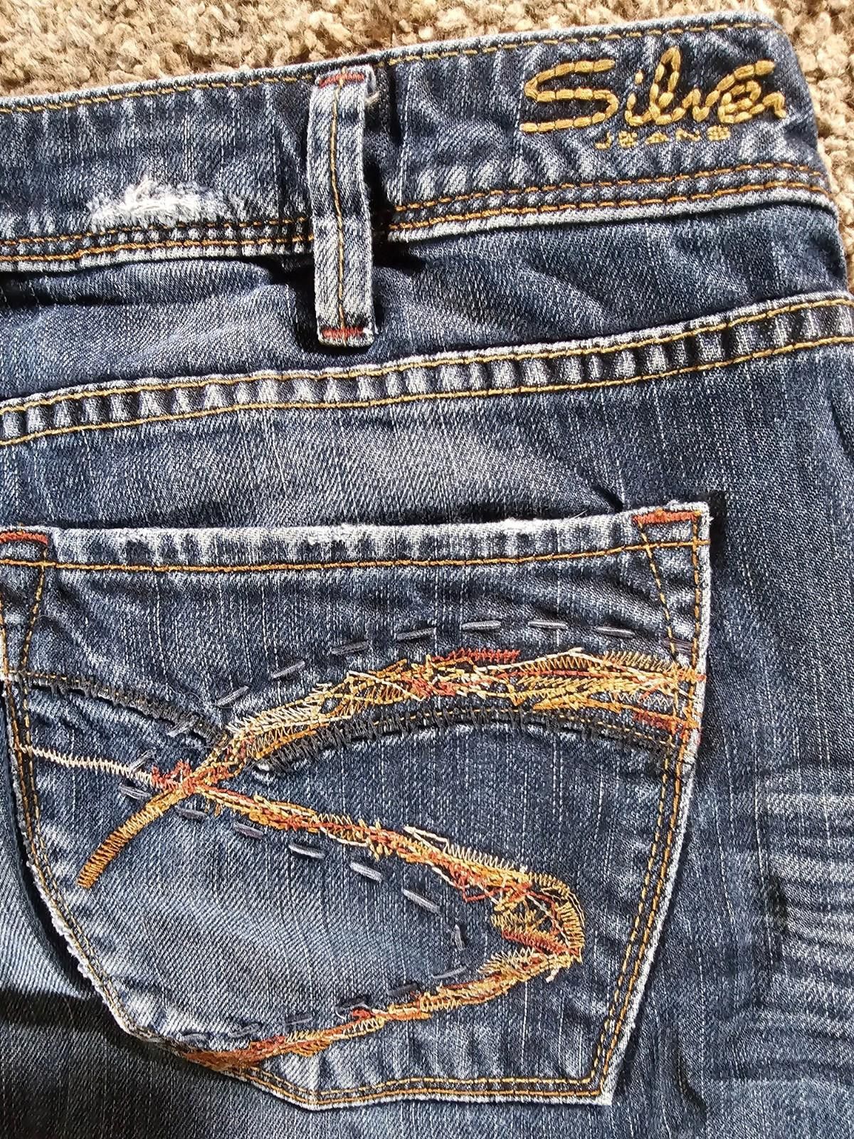 Silver Jeans Co. silver jeans Canada men's 36x31 Approx 36x30 Embroidered Size US 36 / EU 52 - 8 Thumbnail