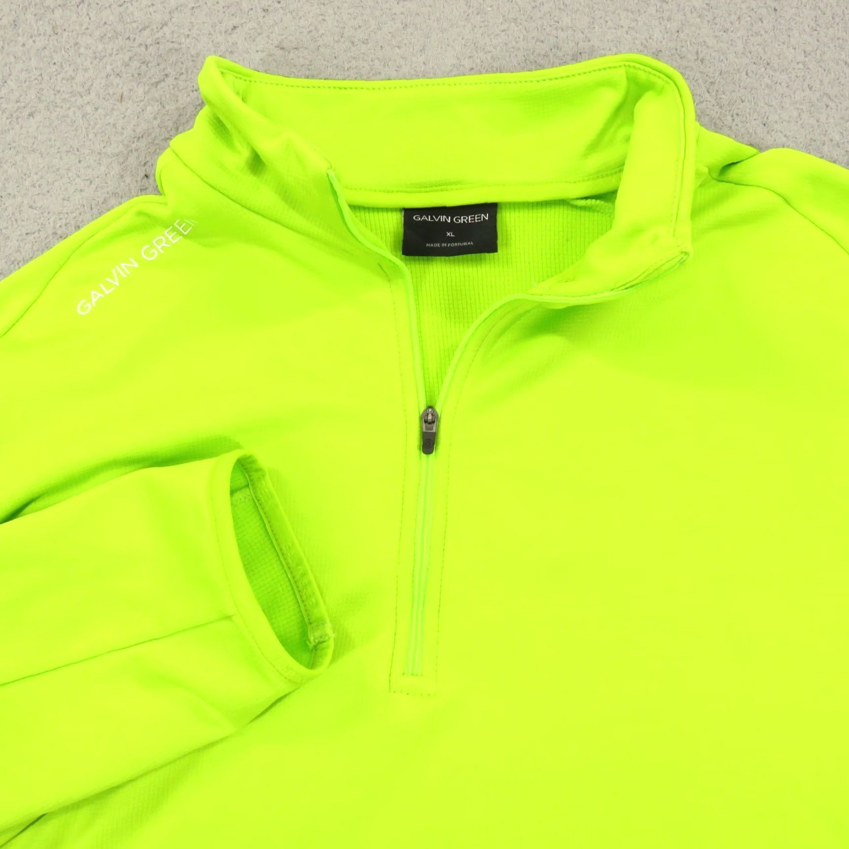 Galvin Green Galvin Green Jacket Mens XL 1/4 Zip Drake Pullover Thermal Neon Green Safety Windbreaker Shirt Size US XL / EU 56 / 4 - 3 Thumbnail